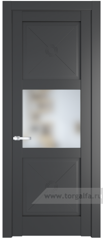 Дверь со стеклом ProfilDoors 1.4.2PM Матовое (Графит (Pantone 425С))