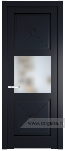 Дверь со стеклом ProfilDoors 1.4.2PM Матовое (Нэви Блу (RAL 7016))