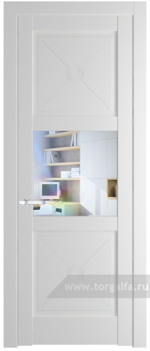 Дверь со стеклом ProfilDoors 1.4.2PM Прозрачное (Крем Вайт (RAL 120-02))