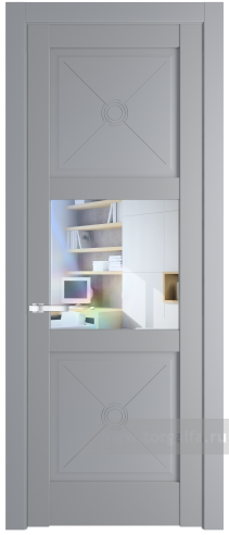 Дверь со стеклом ProfilDoors 1.4.2PM Прозрачное (Смоки (RAL 870-02))