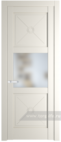 Дверь со стеклом ProfilDoors 1.4.2PM Прозрачное (Перламутр белый)