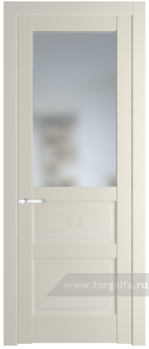 Дверь со стеклом ProfilDoors 1.5.2PM Матовое (Кремовая Магнолия (RAL 120-04))