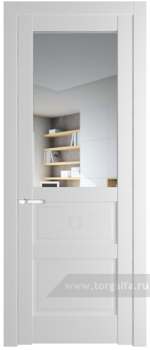 Дверь со стеклом ProfilDoors 1.5.2PM Прозрачное (Крем Вайт (RAL 120-02))