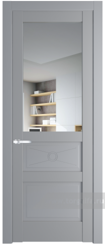 Дверь со стеклом ProfilDoors 1.5.2PM Прозрачное (Смоки (RAL 870-02))