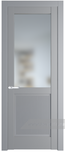 Дверь со стеклом ProfilDoors 2.2.2PM Матовое (Смоки (RAL 870-02))
