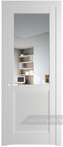 Дверь со стеклом ProfilDoors 2.2.2PM Прозрачное (Крем Вайт (RAL 120-02))