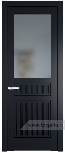 Дверь со стеклом ProfilDoors 2.3.2PM Матовое (Нэви Блу (RAL 7016))