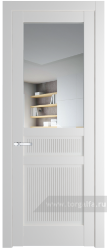 Дверь со стеклом ProfilDoors 2.3.2PM Прозрачное (Крем Вайт (RAL 120-02))