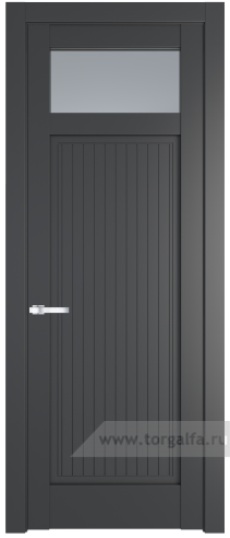 Дверь со стеклом ProfilDoors 3.3.2PM Матовое (Графит (Pantone 425С))