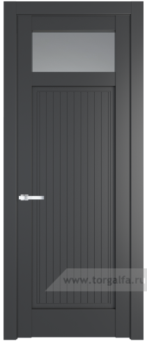 Дверь со стеклом ProfilDoors 3.3.2PM Прозрачное (Графит (Pantone 425С))