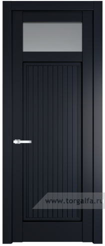 Дверь со стеклом ProfilDoors 3.3.2PM Прозрачное (Нэви Блу (RAL 7016))