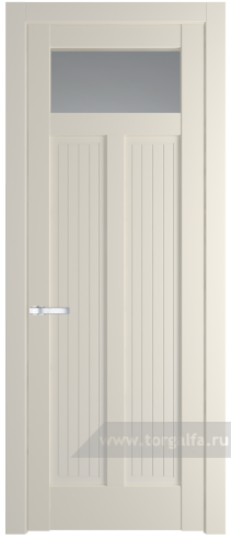 Дверь со стеклом ProfilDoors 3.4.2PM Прозрачное (Кремовая Магнолия (RAL 120-04))