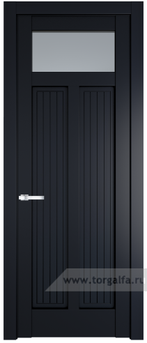 Дверь со стеклом ProfilDoors 3.4.2PM Прозрачное (Нэви Блу (RAL 7016))