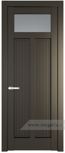 Дверь со стеклом ProfilDoors 3.4.2PM Прозрачное (Перламутр бронза)