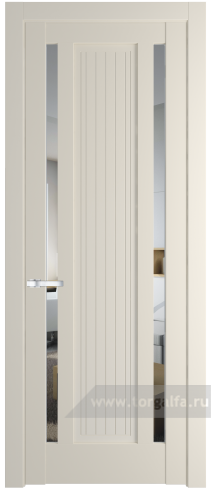 Дверь со стеклом ProfilDoors 3.5.1PM Прозрачное (Кремовая Магнолия (RAL 120-04))