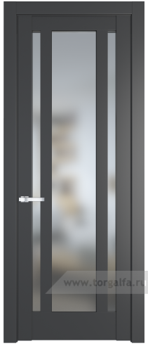 Дверь со стеклом ProfilDoors 3.5.2PM Матовое (Графит (Pantone 425С))