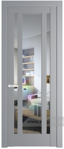 Дверь со стеклом ProfilDoors 3.5.2PM Прозрачное (Смоки (RAL 870-02))
