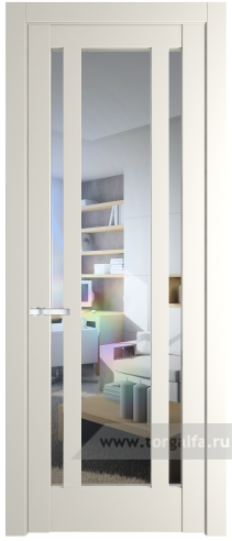 Дверь со стеклом ProfilDoors 3.5.2PM Прозрачное (Перламутр белый)
