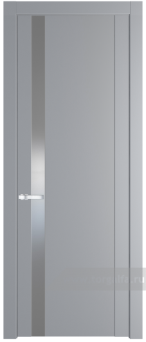 Дверь со стеклом ProfilDoors 1.2P Lacobel Серебряный лак (Смоки (RAL 870-02))