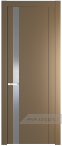 Дверь со стеклом ProfilDoors 1.2P Lacobel Серебряный лак (Перламутр золото)