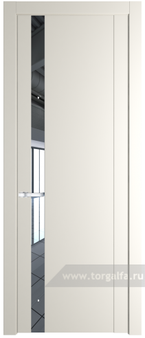 Дверь со стеклом ProfilDoors 1.2P Зеркало (Перламутр белый)
