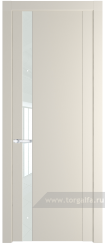 Дверь со стеклом ProfilDoors 1.2P Lacobel Белый лак (Кремовая Магнолия (RAL 120-04))