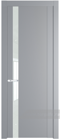 Дверь со стеклом ProfilDoors 1.2P Lacobel Белый лак (Смоки (RAL 870-02))