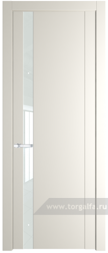 Дверь со стеклом ProfilDoors 1.2P Lacobel Белый лак (Перламутр белый)