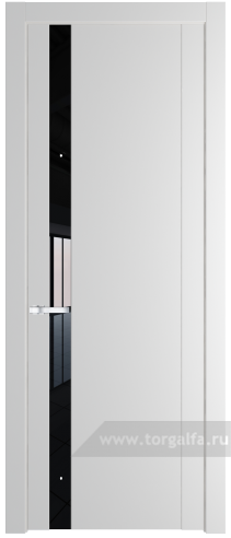 Дверь со стеклом ProfilDoors 1.2P Lacobel Черный лак (Крем Вайт (RAL 120-02))
