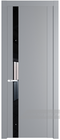 Дверь со стеклом ProfilDoors 1.2P Lacobel Черный лак (Смоки (RAL 870-02))