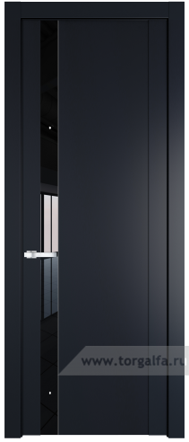 Дверь со стеклом ProfilDoors 1.2P Lacobel Черный лак (Нэви Блу (RAL 7016))