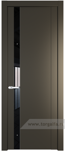 Дверь со стеклом ProfilDoors 1.2P Lacobel Черный лак (Перламутр бронза)