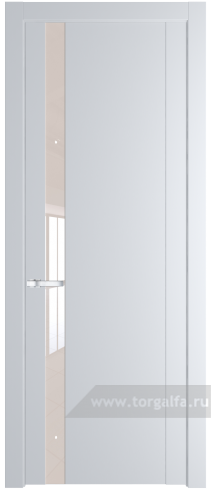 Дверь со стеклом ProfilDoors 1.2P Lacobel Перламутровый лак (Вайт (RAL 110 96 02))