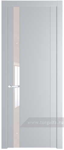 Дверь со стеклом ProfilDoors 1.2P Lacobel Перламутровый лак (Лайт Грей (RAL 870-01))