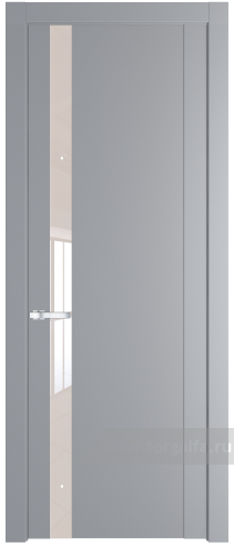 Дверь со стеклом ProfilDoors 1.2P Lacobel Перламутровый лак (Смоки (RAL 870-02))