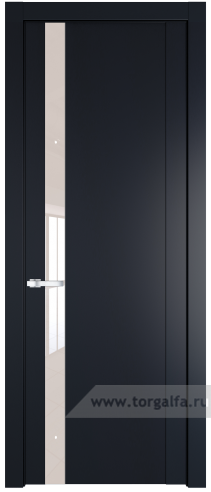 Дверь со стеклом ProfilDoors 1.2P Lacobel Перламутровый лак (Нэви Блу (RAL 7016))