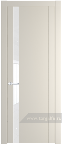 Дверь со стеклом ProfilDoors 1.2P Лак классик (Кремовая Магнолия (RAL 120-04))