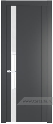Дверь со стеклом ProfilDoors 1.2P Лак классик (Графит (Pantone 425С))