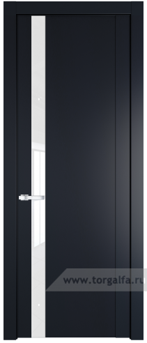 Дверь со стеклом ProfilDoors 1.2P Лак классик (Нэви Блу (RAL 7016))