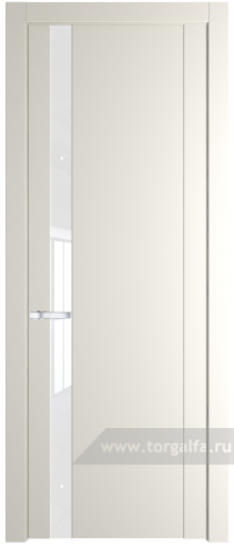 Дверь со стеклом ProfilDoors 1.2P Лак классик (Перламутр белый)