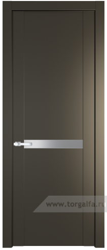 Дверь со стеклом ProfilDoors 1.4P Lacobel Серебряный лак (Перламутр бронза)