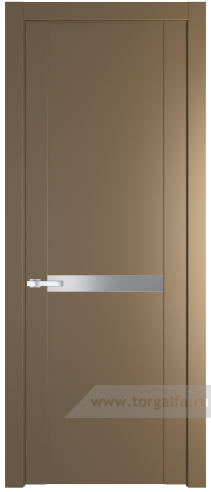 Дверь со стеклом ProfilDoors 1.4P Lacobel Серебряный лак (Перламутр золото)