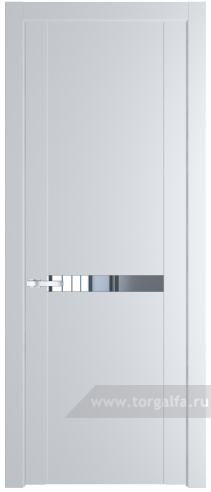Дверь со стеклом ProfilDoors 1.4P Зеркало (Вайт (RAL 110 96 02))