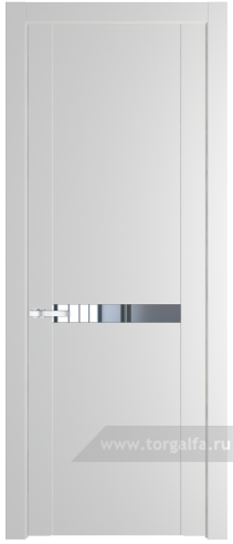 Дверь со стеклом ProfilDoors 1.4P Зеркало (Крем Вайт (RAL 120-02))