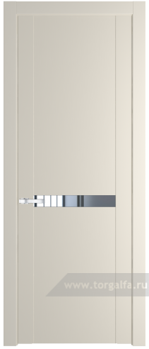 Дверь со стеклом ProfilDoors 1.4P Зеркало (Кремовая Магнолия (RAL 120-04))