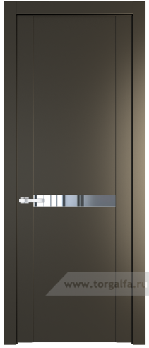 Дверь со стеклом ProfilDoors 1.4P Зеркало (Перламутр бронза)