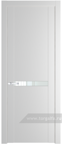 Дверь со стеклом ProfilDoors 1.4P Lacobel Белый лак (Крем Вайт (RAL 120-02))