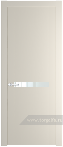 Дверь со стеклом ProfilDoors 1.4P Lacobel Белый лак (Кремовая Магнолия (RAL 120-04))