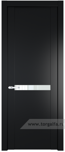 Дверь со стеклом ProfilDoors 1.4P Lacobel Белый лак (Блэк)