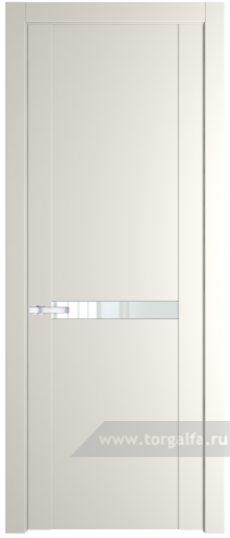 Дверь со стеклом ProfilDoors 1.4P Lacobel Белый лак (Перламутр белый)